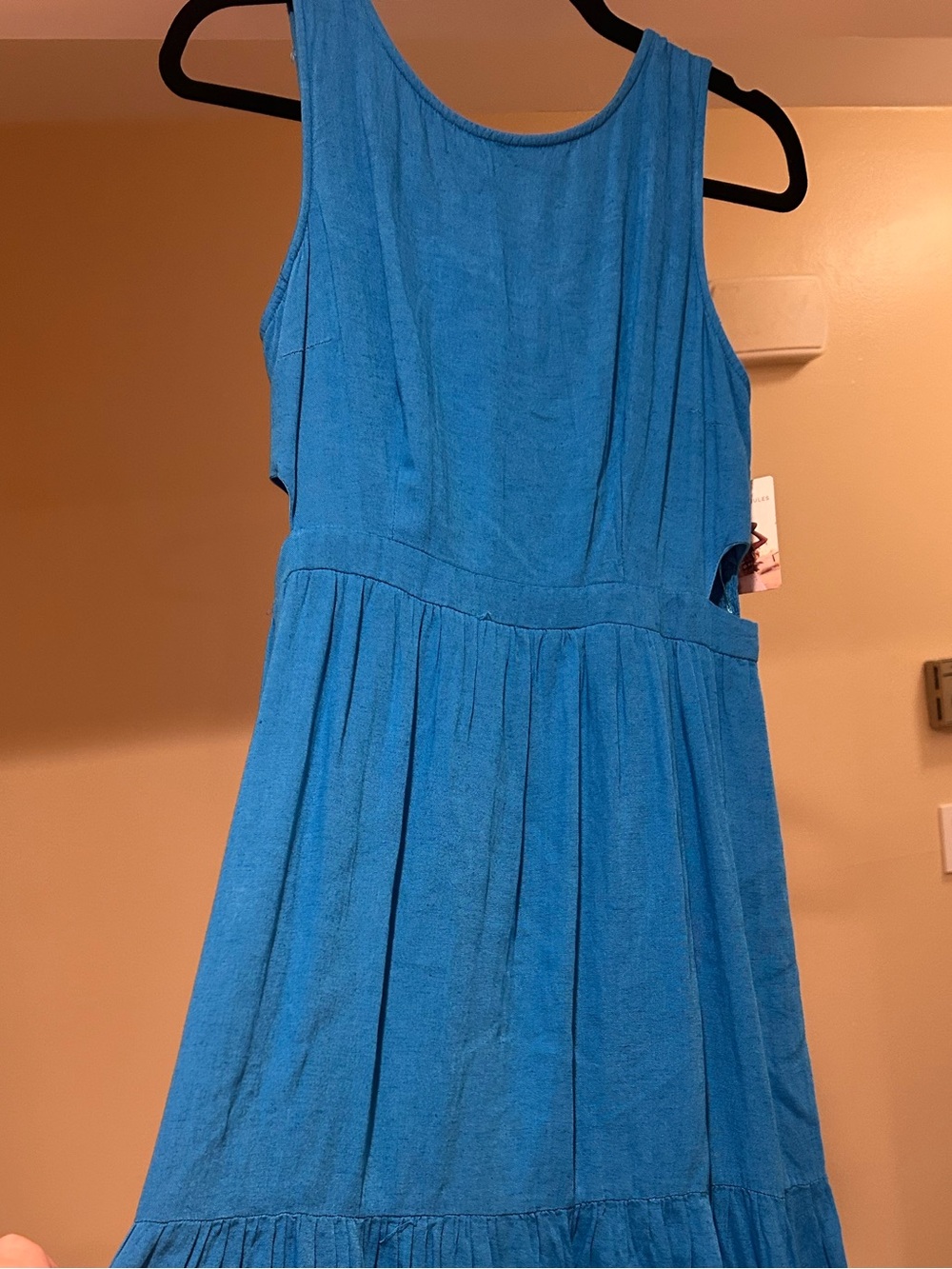 Sincerly Jules Sleeveless Midi Dress in Bright Blue